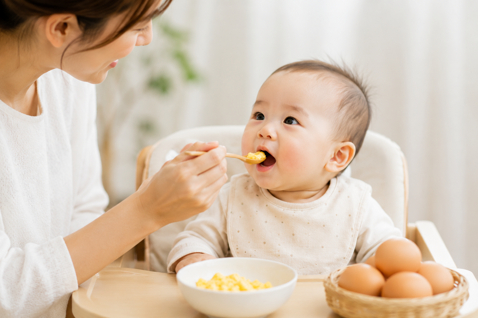 離乳食と赤ちゃん